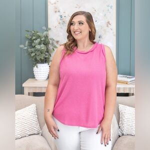 ANDREE BY UNIT Vibrant Pink Tank Top